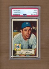 1952 TOPPS  YOGI  BERRA  #  191    PSA  2 picture