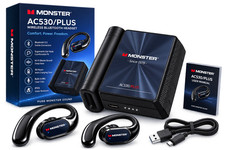 Monster AC530 plus  Wireless Bluetooth Earbuds Ear Hook Headset Deep Bass Mic picture