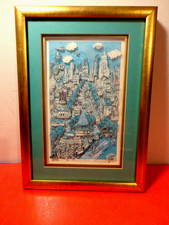 Charles Fazzino signed & Numbered # 168/475  Philly by Day  3D Mixed Media picture