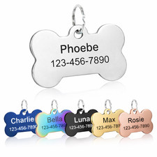 Custom Stainless Steel Dog Tag – Pet ID Tag, Laser Engraved Dog Tag both sides picture
