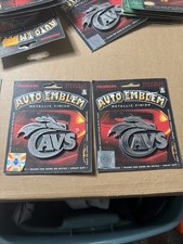 NCAA Chrome Vehicle Emblem 3x3 Inches Graphics UV Protected VA Cavs X2 Lot Of 2 picture