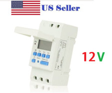 DC12V 16A Digital LCD DIN Programmable Weekly Rail Timer Time Relay Switch  picture