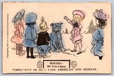 1907 Buster Cartoon Postcard Children & Dog NY American Journal C229 picture