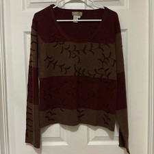The Territory Ahead Women’s Sweater L Wool Cashmere Angora Blend Woodland Fairy picture