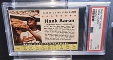 1962 POST CEREAL HAND CUT #149 HANK AARON PSA 2 💥💥💥 picture