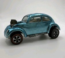 Vintage Hot Wheels Redline Light Blue Custom Volkswagen US - Rare Color  picture