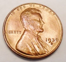 1939 S Lincoln Wheat Cent / Penny  AVE CIRCULATED  **FREE SHIPPING** picture