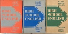 High School English Junior Book 1 2 3 Vtg 1936 1937 Canby Carter Miller Lot of 3 picture
