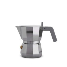 Alessi Moka Espresso Coffee Maker 1 Cup Grey Aluminum Gas Stovetop Manual picture