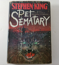 Original 1983 Stephen King PET SEMATARY Book Club First Edition Hardcover Horror picture