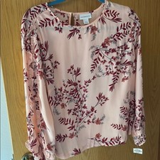 Liz Claiborne Women's Pink Floral Top picture