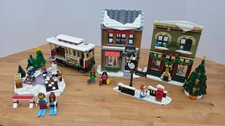 LEGO Icons 10308 Holiday Main Street Christmas Village Set Buildings Minifigs picture
