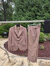 1930s single breasted peak lapel german suit 1940s vintage pre wwii ww2 beige picture