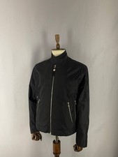 Versace Jeans Couture Mens Biker Bomber Jacket Size L Polyamide Long Sleeve picture