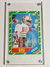Topps 1986 Jerry Rice #161 San Francisco 49ers Rookie Card picture