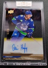 Upper Deck 2024-25 Clear Cut High Gloss Quinn Hughes Auto #CC-QH Canucks /10 picture