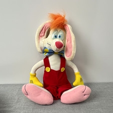 VINTAGE 1988 PLAYSKOOL ROGER RABBIT TALKING PULL STRING 18 IN PLUSH WORKS picture