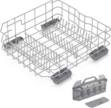 New WD28X34744 WD28X26099 Dishwasher Lower Dishrack for GE WD28X28918 with Wheel picture