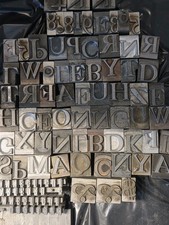 Vintage Blanchard 60 Pt Letterpress Lead Type Foundry Printing Type 19,3 Lb picture