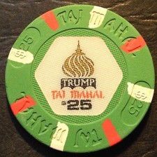 $25. TRUMP Taj Mahal CASINO CHIP -  2004 - ATLANTIC CITY - 1st.  issue - 1990💥 picture