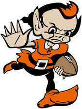 Cleveland Browns - Brownie the Elf decal - sticker picture