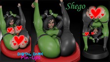 Painted Shego Statue 1/4 Sexy Figure picture