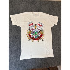 VTG 1991 World Series Shirt Mens XL Minnesota Twins Atlanta Braves MLB White picture