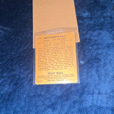 1940 Play Ball Ken O'Dea New York Giants #214 Vintage Baseball Card Original picture