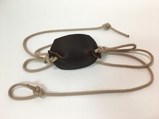 Paracord & Leather Cupped Pouch Shepherd Sling HANDMADE by David the Shepherd picture