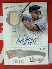 2014 Panini Classics Significant Signatures Bats Silver Jose Abreu RC Auto 99/99 picture
