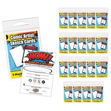 20 Packs - Comic Artist Sketch Cards - Social Media - Blank Sketch Cards - 32pt picture