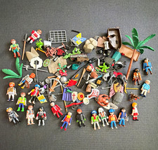Playmobil Mixed Lot Figures Accessories Weapons Shields Horse Ape Palm Tree Boat picture