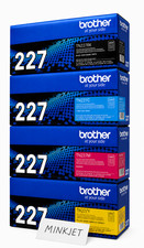 Genuine Brother TN227 Toner Set 4 Pack TN-227 BK C M Y High Yield New Sealed picture