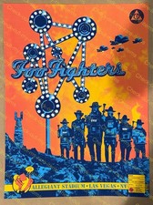 ☀️Foo Fighters Poster Allegiant Stadium Las Vegas 9/26 Grohl Nirvana QOSTA picture