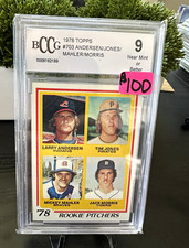 Topps 1978 Topps Rookie Pitchers #703 Jack Morris RC Andersen BCCG 9 picture