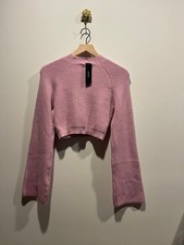 Lulus knit Dusty Rose cropped sweater XS picture