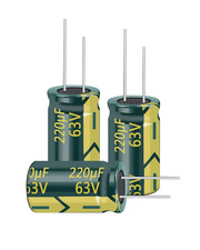 20Pcs 63V 220Uf 10X17Mm Aluminum Electrolytic Capacitors | High Frequency Low picture