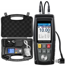 2.5MHz Ultrasonic Thickness Gauge Min/Max 1500 Sets Data Storage 0.04 - 11.81 in picture