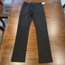 AG Everett Slim Straight Jean 32x34 Black High Stretch Denim Fall Work 1794SPB picture