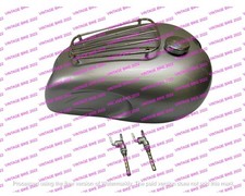 TRIUMPH T100 SILVER STEEL PETROL TANK+CAP TAP/COMPATIBLE FOR picture