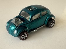 Vintage Hot Wheels Redline Custom 1968 Volkswagen Rich Aqua VW Bug -NICE CAR picture