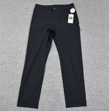 Vuori Pants Mens 32x30 Black Meta Athletic Slim Performance City Chino NEW picture