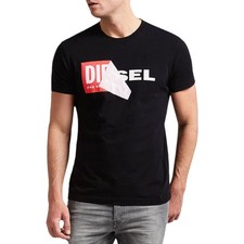 DIESEL Men's Slim Fit Casual Cotton Tee Short Sleeve Crew Neck T-Shirt picture