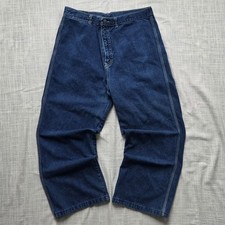 Vintage 90s Gitano Dark Wash Wide Leg Baggy Jeans Mens 38
