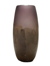 Large 29 cm Brian Hirst Glass Vase — Gold Leaf  — Australian Studio Glass picture