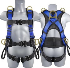 Safety Harness Fall Protection Upgrade 4 Quick Buckles Construction Full Body Ha picture