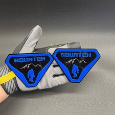 Car Fender Sasquatch Car Badge Fender Emblem Blue  Black SUV OFF ROAD Decal 2X picture