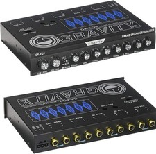 Clarion EQS755 Car 7-Band Graphic Equalizer Audio Pre Amp High Level Speaker picture