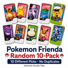 Pokemon Frienda 10 Pack Random Lot Japanese Arcade Picks No Duplicates picture