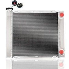 22 W X 19 H Universal 3 Core Aluminum Radiator for Chevy SBC 350 Double Pass picture